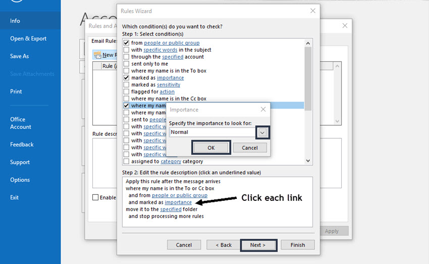 How to Create Rules in MS Outlook to Auto Sort Emails